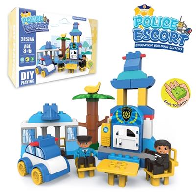 小镇警察乐高式大颗粒积木（56PCS） - OBL816178
