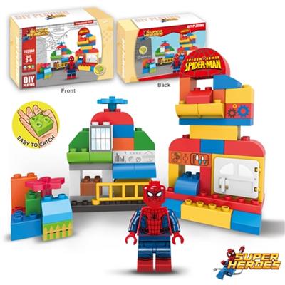 蜘蛛侠兼容乐高大颗粒积木（57PCS） - OBL816214