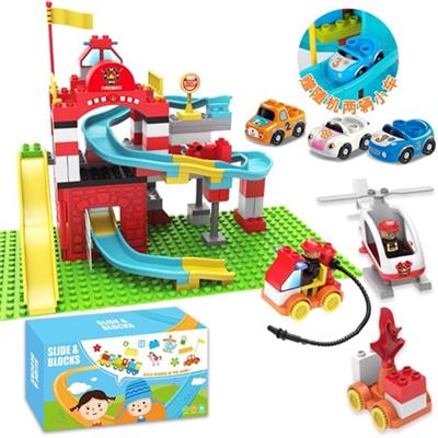 消防轨道兼容乐高大颗粒积木（180PCS） - OBL816228