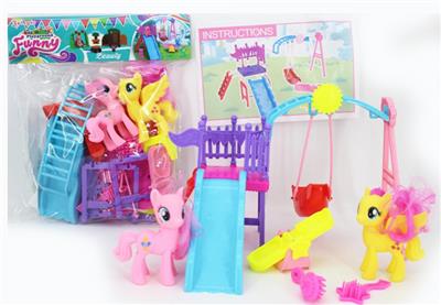 乐园套装（配备2只马+2把梳） - OBL816301