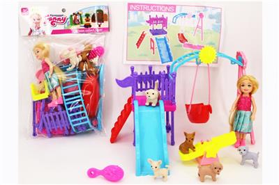 5.5寸芭比和乐园套装/宠物狗主题 - OBL816314