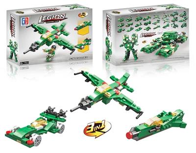 Military f16s educational building blocks (108 PCS) for four assortments - OBL816716
