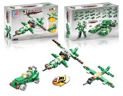 Educational building blocks the military apache fighter (108 PCS) can be four assortments - OBL816717