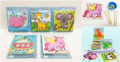 Wooden clip bead puzzles - OBL817352