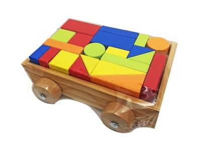 Wooden blocks car - OBL817389