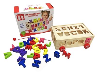 Wooden puzzle letters trailer - OBL817392