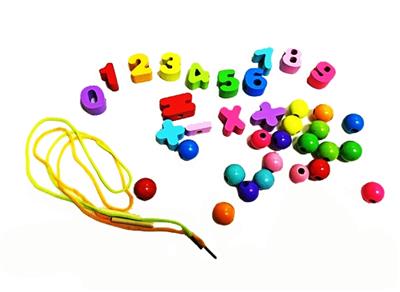 Wooden 35 blocks beads - OBL817397