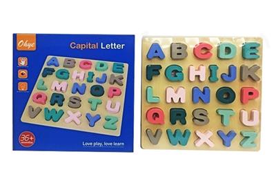While wooden dragon letters cognitive plate - OBL817404