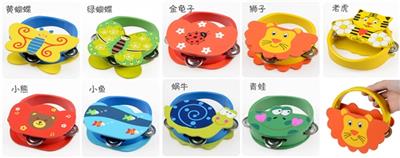 Small wooden cartoon bell drum - OBL817406