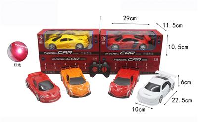 Remote control a vehicle headlights 1:18 four-way simulation - OBL817532