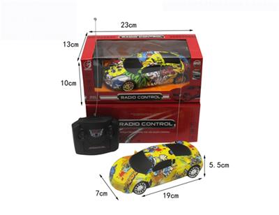 Four-way remote control car and graffiti - OBL817539