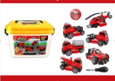 惯性功能DIY自装积木         消防救援套装         6 in 1 - OBL820051