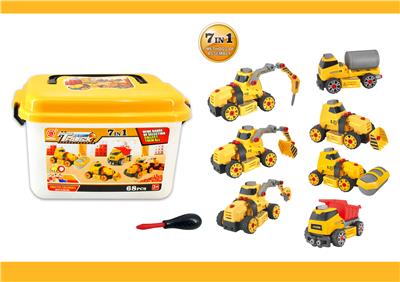 惯性功能DIY自装积木         工程建设套装         7 in 1 - OBL820052