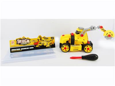 滑行功能DIY自装积木   工程建设切割机 - OBL820077