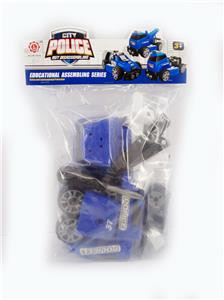 SLIDING FEATURE DIY SELF-LOADING BUILDING BLOCKS CITY POLICE KIT 5 IN 1 - OBL820086