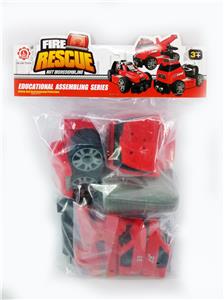 滑行功能DIY自装积木   消防救援套装    6 in 1 - OBL820087