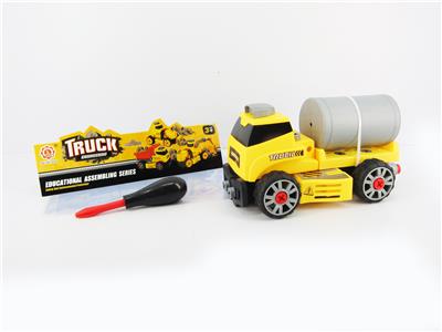 惯性功能DIY自装积木   工程建设洒水车 - OBL820103