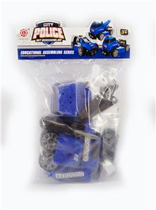 惯性功能DIY自装积木   城市警察套装    5 in 1 - OBL820109