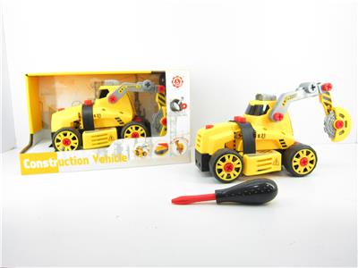 滑行功能DIY自装积木   工程建设切割机（不带人物） - OBL820161