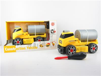 滑行功能DIY自装积木   工程建设洒水车（不带人物） - OBL820163