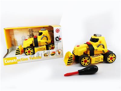 INERTIA FUNCTION DIY SELF-LOADING BUILDING BLOCKS ENGINEERING CONSTRUCTION BULLDOZER (WITHOUT CHARACTERS) - OBL820171