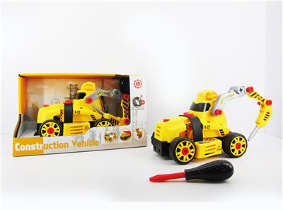 SLIDING FUNCTION WITH LIGHTING MUSIC DIY SELF-INSTALLED BUILDING BLOCKS PROJECT DRILLING MACHINE (WITHOUT CHARACTERS) - OBL820186