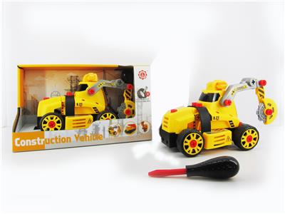 SLIDING FUNCTION WITH LIGHTING MUSIC DIY SELF-LOADING BUILDING BLOCKS ENGINEERING CUTTING MACHINE (WITHOUT CHARACTERS) - OBL820187