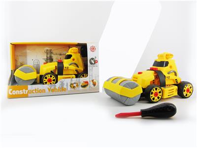 SLIDING FUNCTION WITH LIGHTING MUSIC DIY SELF-INSTALLED BUILDING BLOCKS ENGINEERING ROLLER (WITHOUT CHARACTERS) - OBL820188