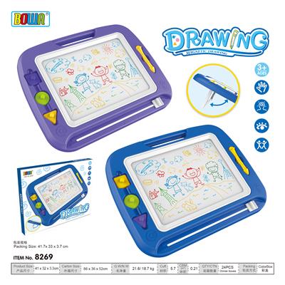 WRITING BOARD WITH BRACKET (BLUE AND PURPLE MIXED) - OBL820607