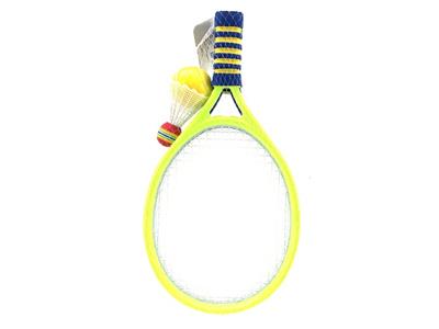 42CM TENNIS RACKET WITH PU AND FEATHER - OBL820910