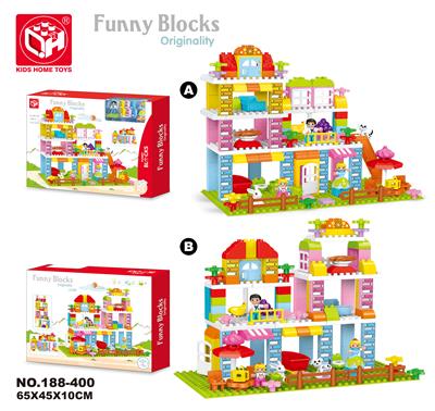 益智积木--花园别墅142块 - OBL821149