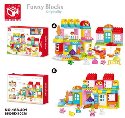 益智积木--水果商店120块 - OBL821150