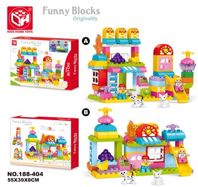 益智积木--奇趣小卖部90块 - OBL821153