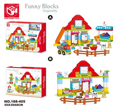 益智积木--奇趣小农场85块 - OBL821154