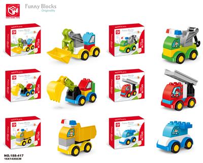 百变工程队9块积木（6款混装） - OBL821165