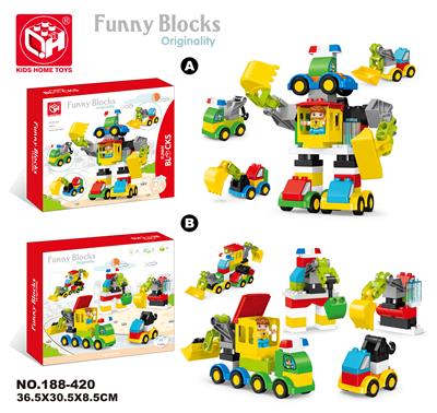 益智积木--变形机器人49块 - OBL821168