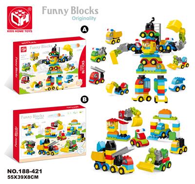 益智积木--变形机器人93块 - OBL821169