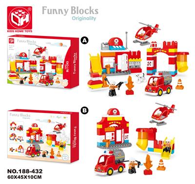 益智积木--消防局90块 - OBL821178