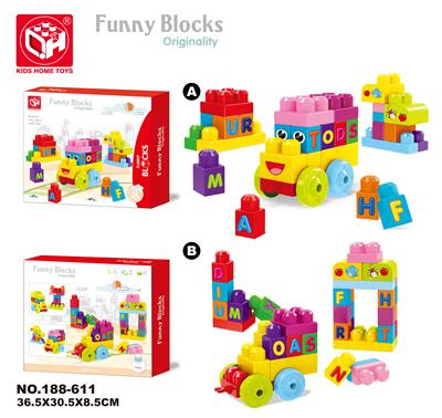 42 PIECES OF BIG GRANULE BUILDING BLOCKS - OBL821231