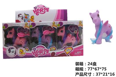搪胶小马宝莉3款12PC混装 - OBL822142