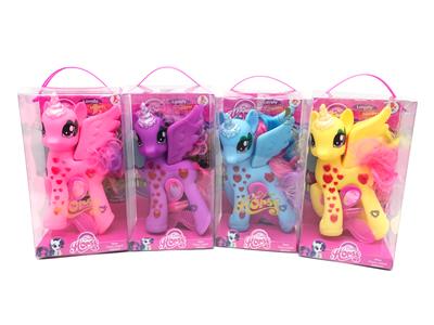 高档搪胶钻石独角马马宝丽带梳子镜子和化妆品三款混装 - OBL822314