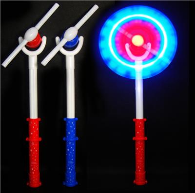 Solid color telescopic 3-lamp hose windmill without music - OBL822483