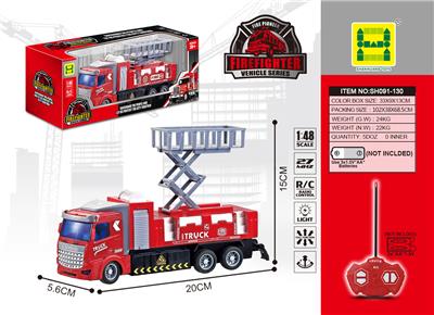 1：48欧式升降台消防
四通灯光遥控车 - OBL822566