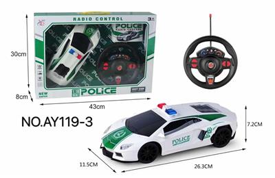 四通遥控 兰博基尼警车1:16(无尾翼)黑窗 - OBL822928