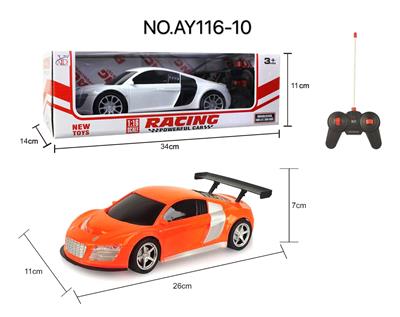 （新款）四通遥控 奥迪R8 1:16黑窗 - OBL823011