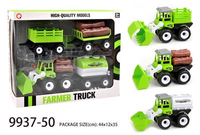 惯性工程车（木条、栏、油罐）拖栏+木条+水罐 - OBL823240