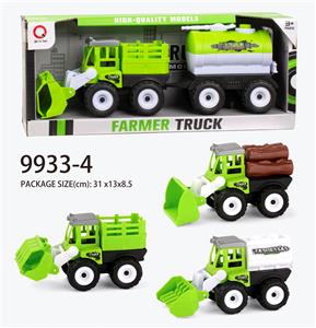 惯性工程车（栏、木条、油罐）拖水罐 - OBL823316