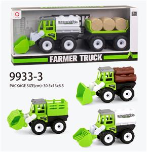 惯性工程车（栏、木条、油罐）拖草枯 - OBL823343