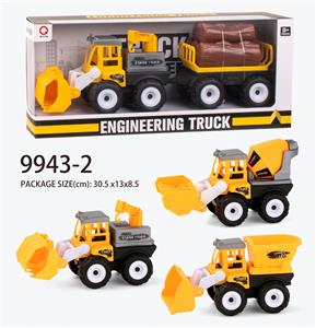 惯性工程车（斗、木条、油罐）拖木条 - OBL823356