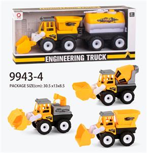 惯性工程车（斗、搅拌、吊车）拖水罐 - OBL823358